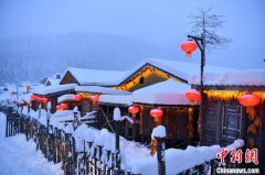 中国雪乡景区开园 新建奇趣森林栈道